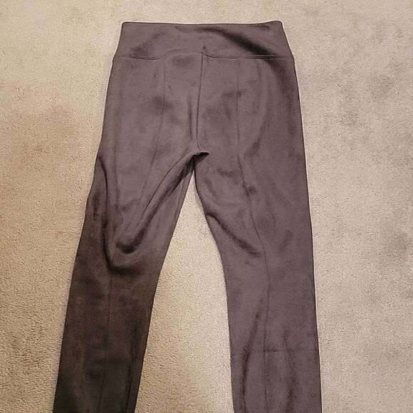 WHBM grey smoke runway leggings faux suede - Picture 9 of 13